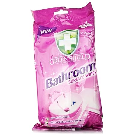 Greenshield Bathroom Surface Wipes - Pack of 50