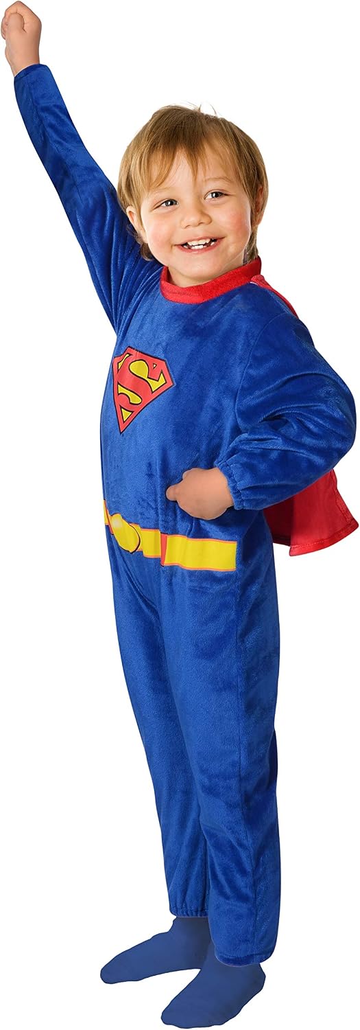 Superman Baby costume disguise official DC Comics (Size 6-12 months), Blue/Red