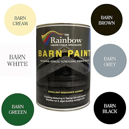 Rainbow Barn Paint 2 5 Litre Barn Brown Amazon Co Uk Diy Tools
