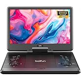 BOIFUN 15.7" Portable DVD Player with HDMI Input, 14.1" Large HD Screen | Region Free, 5 Hrs Rechargeable Battery, Syncs to TV &amp; Projector, USB &amp; SD Card, Dual Speakers, for Home Use &amp; Road Trips