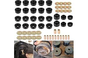 Bonbo 7-132 Body Mount Bushing Kit for 1978-1988 Buick Regal/Chevy Malibu, El Camino, Monte Carlo/Olds Cutlass/Pontiac Bonneville, Grand Prix (Black 62 Pcs)