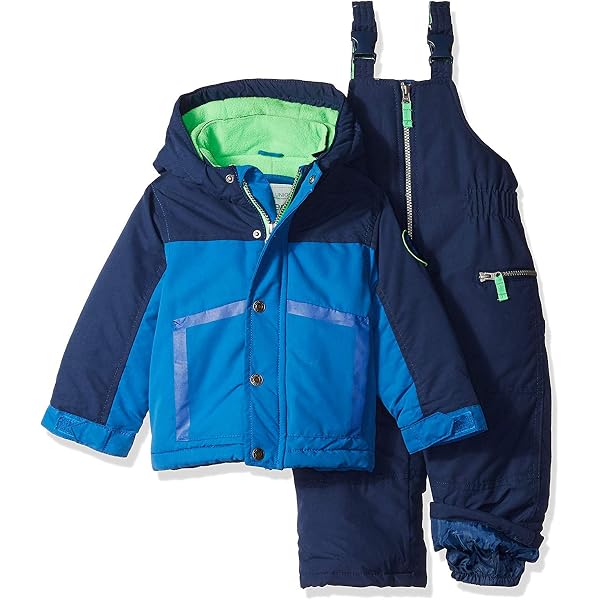 Rothschild Boys' Ski Jacket & Snowbib Snowsuit Set - Water & Wind Resistant, Machine Washable, Reflective Details