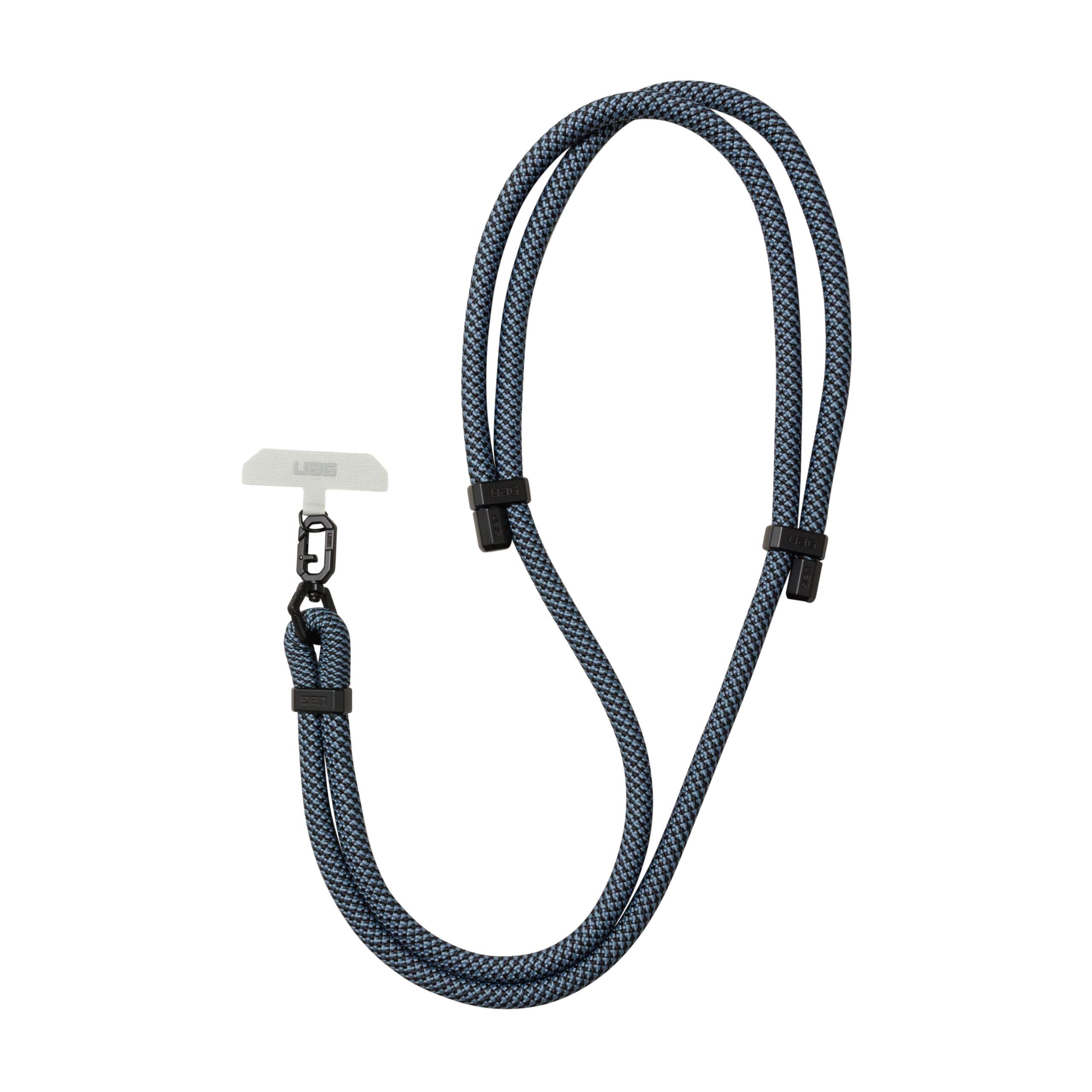 URBAN ARMOR GEAR UAG Crossbody Phone Lanyard 10mm - Adjustable Paracord Anti-Theft Anti-Drop Body Strap for Galaxy iPhone Cases, Civilian Cloud Blue