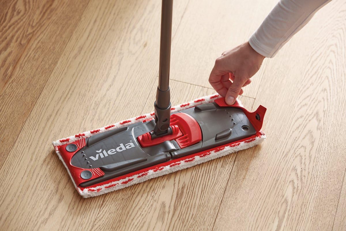 Vileda ULTRAMAX 2-in-1 Complete Set Floor Mop Set including Bucket, Flat Mop and Microfibre Mop Cover, Grey - Image 4