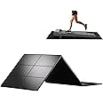 HOVSCO Foldable Treadmill Mat Non-Slip Exercise Bike Mat, 1/4" Thick, 30"x63" Waterproof Walking Pad for Carpet, Hardwood Floors, Workout, Indoor Bikes, Fitness Equipment, Home Yoga