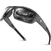 suoso Sports Polarized Sunglasses for Men: Women UV400 Protection Wrap Around Sun Glasses for Golf Fishing Running Driving