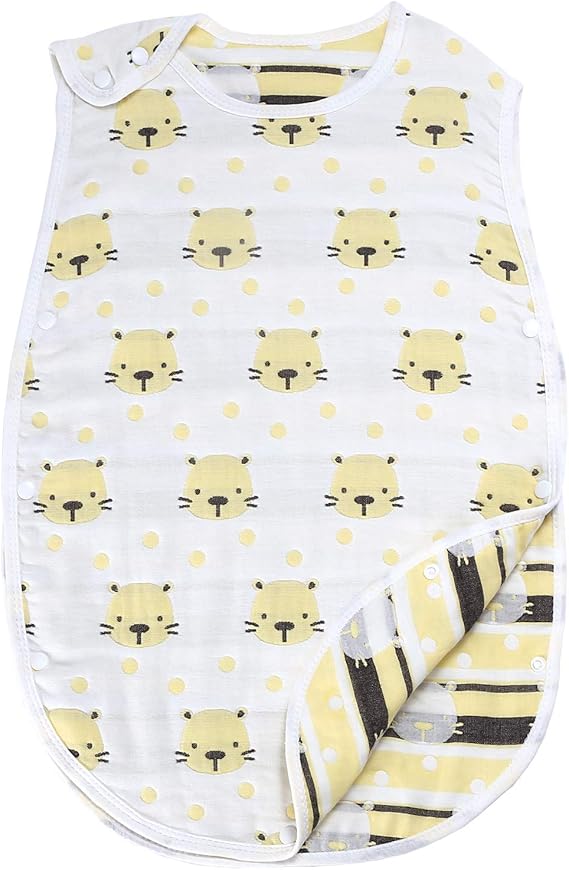 Amazon Co Jp スリーパー 綿100 6重ガーゼ ベビー キッズ 赤ちゃん コットン 柔らかい 寝冷え防止 男の子 女の子 Hapipana 服 ファッション小物