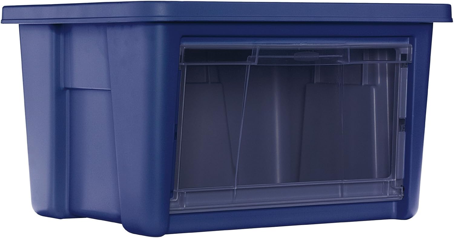 Rubbermaid 1859802 Access Storage Tote, Small, Blue Amazon.ca Home & Kitchen