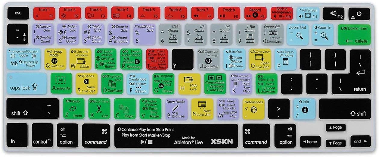 XSKN Ableton Live Functional Shortcut Silicone Keyboard