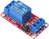 AEDIKO 4pcs Relay Module 5V 1 Channel With Optocoupler Isolation High/Low view 6
