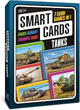 Smart Cards Tanks 7 Games in 1 Family Card Set Ages 5+ 1-8 Players