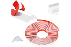 20FT Flexible Molding Trim, Peel and Stick Moulding, Self-Adhesive Caulk Strip, White Quarter Round Trim for Wall Corner Deco