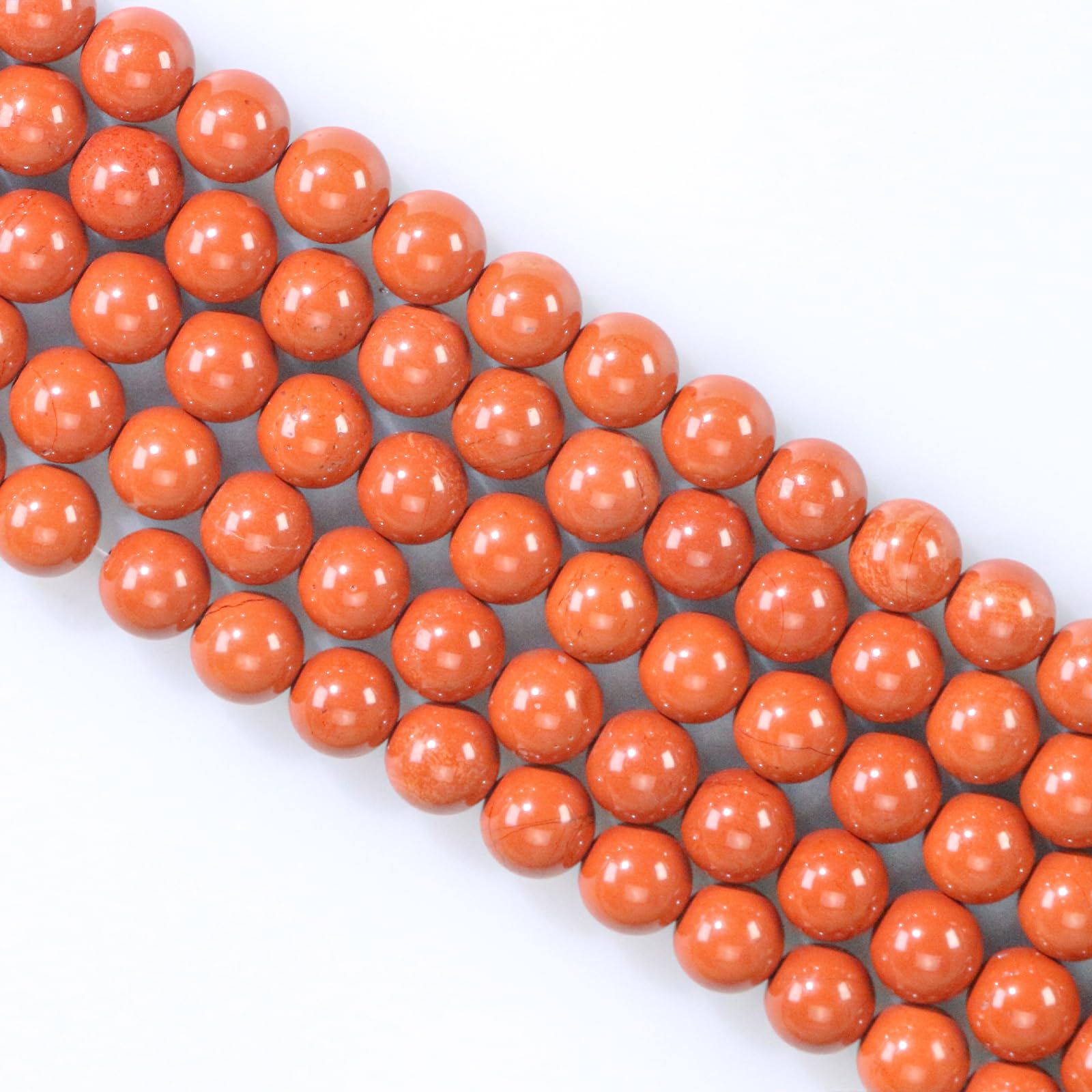 Ouubuuy 4mm Round Flame Jasper Crystal Beads, 85pcs, Perfect for Jewelry Making, Necklaces, Bracelets, Earrings, Rings, DIY Gifts and Crafts — image 1