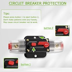 EPLZON 40A Circuit Breaker Switch 30 AMP Fuse