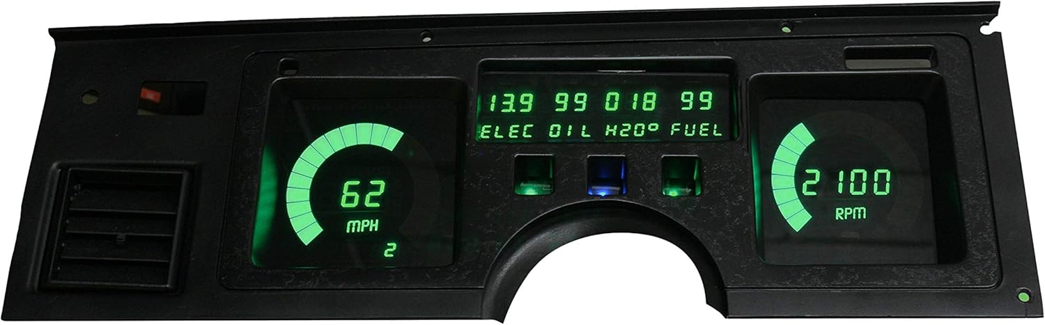 Intellitronix C4 Corvette 1984-1989 Digital Dash Gauge Instrument Cluster - Direct Fit Solution - Long-Lasting Bright Green LEDs - USA Made Quality Upgrade