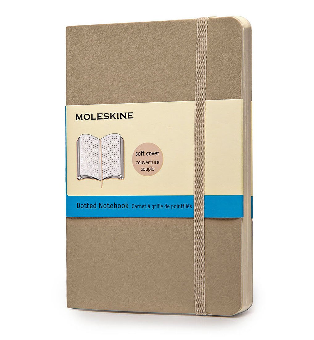 Moleskine Soft Cover Khaki Beige Pocket Dotted Notebook Moleskine