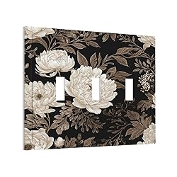 Xuejiaku Light Switch Cover Plate Black Gold