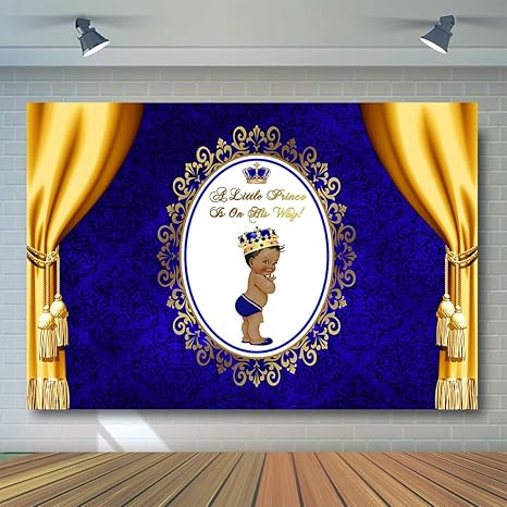 Amazon Com Comophoto Royal Prince Baby Shower Backdrop For Amazon Com Comophoto Royal Prince Baby Shower Backdrop For