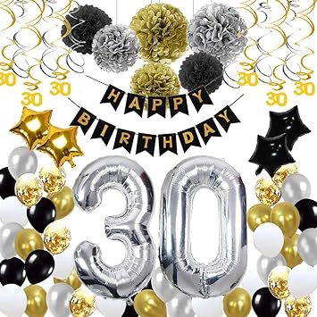 Buy 30th Birthday Decorations 30th Happy Birthday Decorations