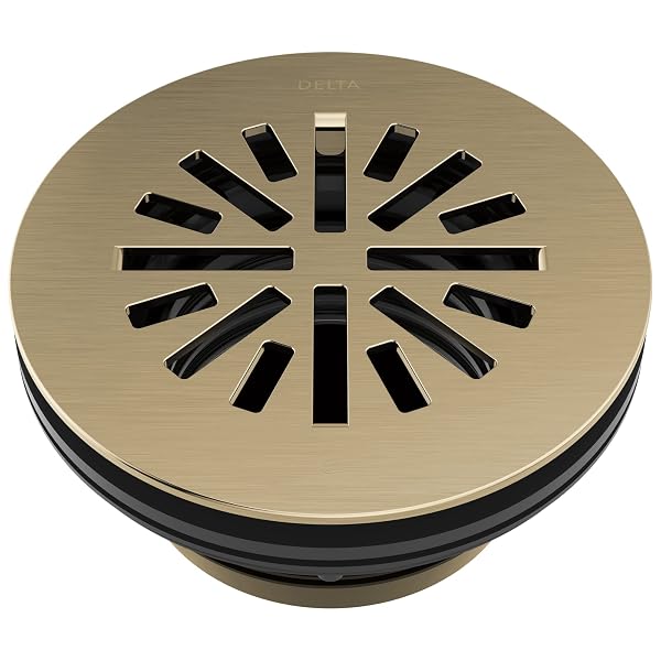 DELTA 4 INCH BRUSHED GOLD ROUND SHOWER FLOOR...