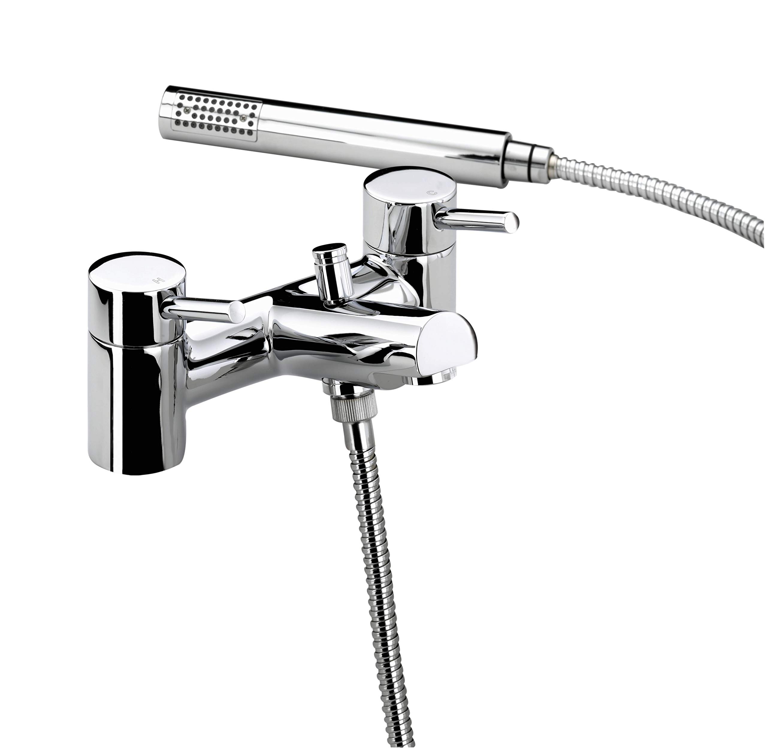 Bristan PM BSM C Prism Pillar Bath Shower Mixer, Chrome Plated
