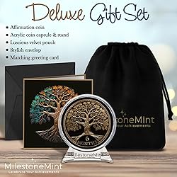 MilestoneMint Affirmation Sobriety Coin Gift Set