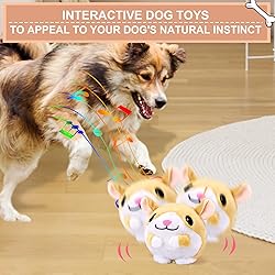 BABORUI Interactive Dog Toys Hamster, Jumping
