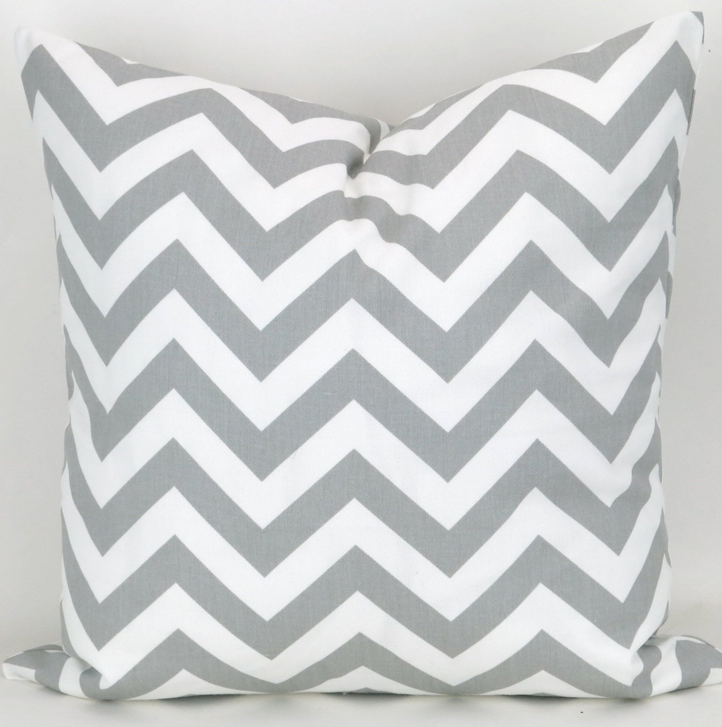 Amazon Com Grey And White Chevron 18 X 18 Throw Pillow Cover