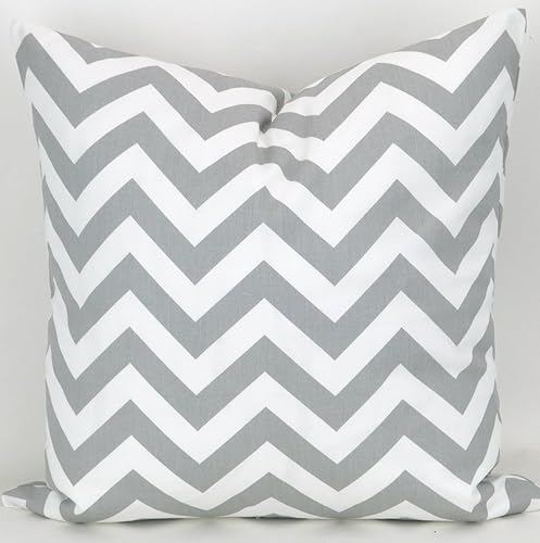 Amazon Com Throw Pillow Cover Grey Chevron Cushion Accent