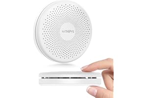 Smoke Detector Carbon Monoxide Detector Combo 10 Year Battery, HATHEPHS Ultra-Thin Smoke & CO Alarm with Large Test/Silence Button, Adhesive Tape Included