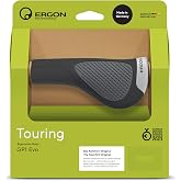 Ergon GP1 Evo Ergonomic Wing Grips | Comfort Grip for Touring, E-Bikes &amp; Commuting | Made in Germany with Dual Rubber Durometers &amp; Forged Aluminum Clamps
