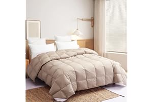 SNOWMAN Extra-Soft Down Blanket Queen, Lightweight Down Comforter with 8 Corner Tabs, Cooling Bed Comforter for Hot Sleepers,