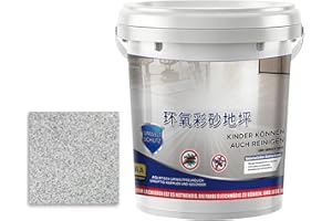 Garage Floor Paint | Quick Drying High-Gloss Self-Leveling Coating | Epoxy Colored Sand Floor Paint - for House Home Dorm Apa