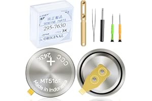 YUFEEI 𝟐𝟗𝟓-𝟕𝟔𝟑𝟎 𝐖𝐚𝐭𝐜𝐡 𝐁𝐚𝐭𝐭𝐞𝐫𝐲 Compatible with Citizen Eco-Drive 295-763 MT516F, Fits ​J015M,​J165M Sealed Capacitor Rechargeable Battery