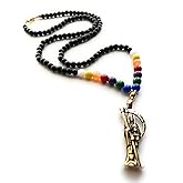 Chavarrieta Holy Death’s 7 powers rosary. Rosario 7 potencias de la Santa Muerte.