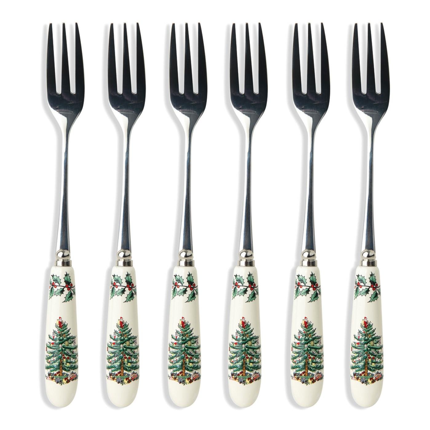 Spode XT1102X Pastry Forks Set of 6 Boxed Set, Stainless Steel, Multi