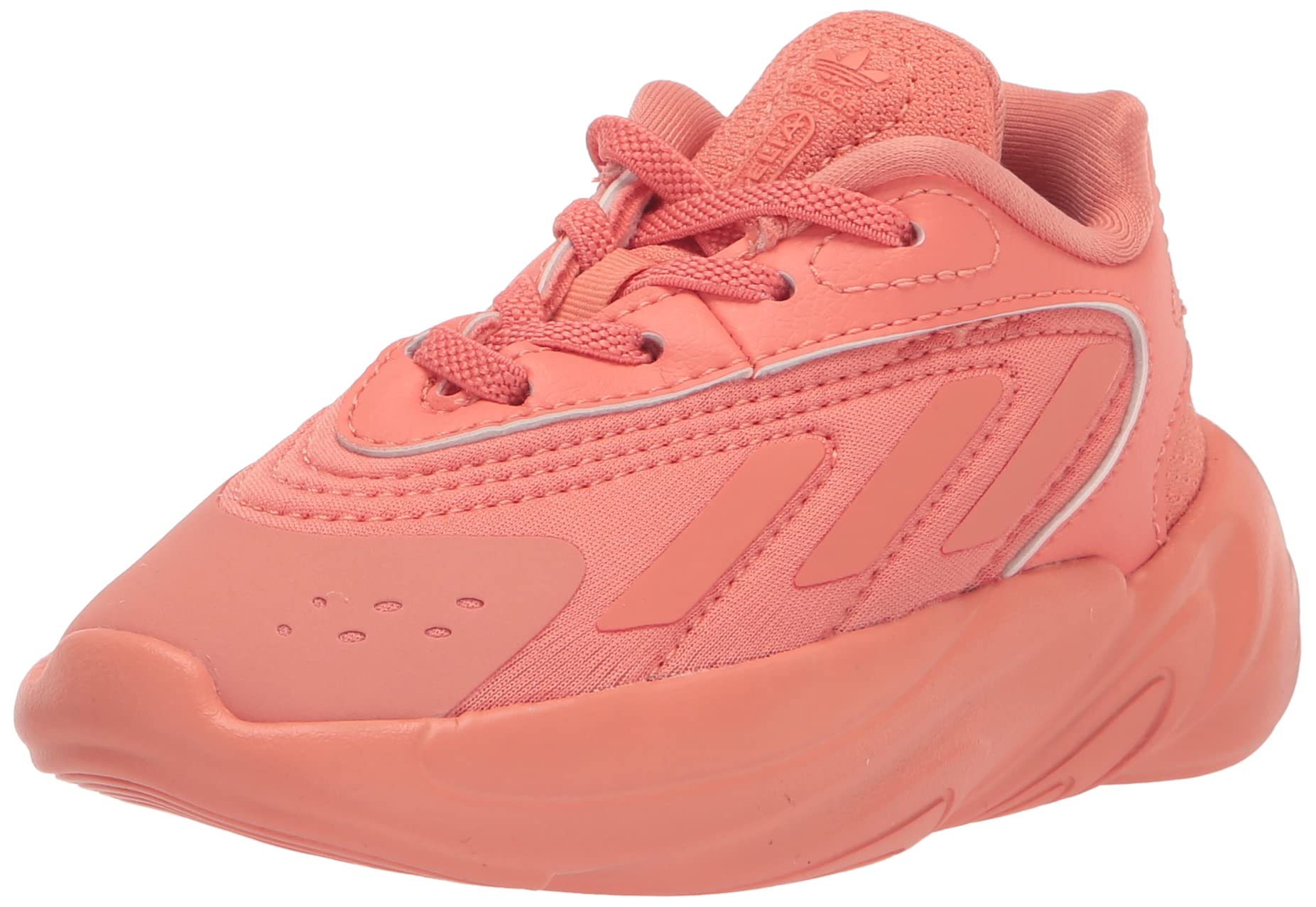 adidas Kids Ozelia Sneaker, Semi Coral Fusion/Semi Coral Fusion/Semi Coral Fusion (Elastic), 10 US Unisex Toddler Image