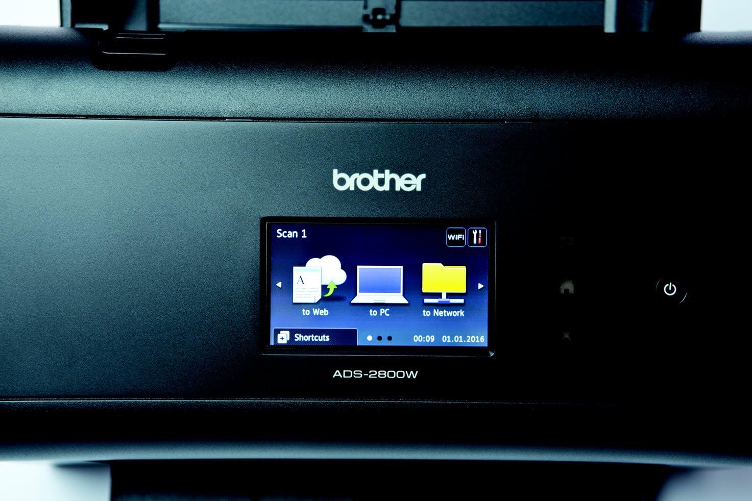 Brother ImageCenter ADS-2800W Wireless Document Scanner, Multi-Page Scanning, Color Touchscreen, Integrated Image Optimization, High-Precision Scanning, Continuous Scan Mode, Black: Office Products