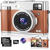 5K Digital Camera for Photography and Video, 48MP Dual Camera Autofocus Vlogging Camera for YouTube with Viewfinder,16X Digit