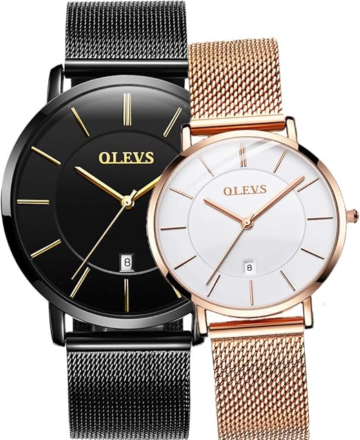 Wrist watch pair for couples Clearance