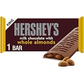HERSHEY'S Milk Chocolate with Whole Almonds King Size, Candy Bar, 2.6 oz
