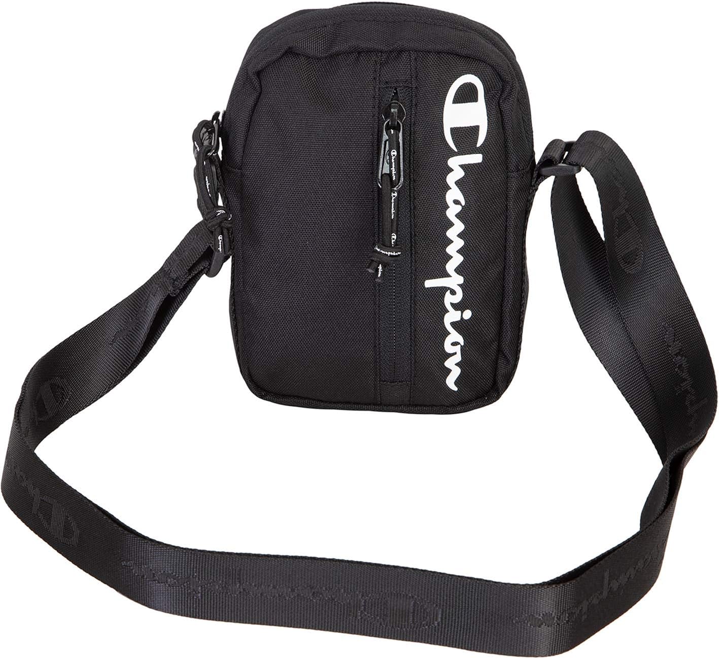 Champion Logo mini bag shoulder bag. Black One size Amazon.co.uk