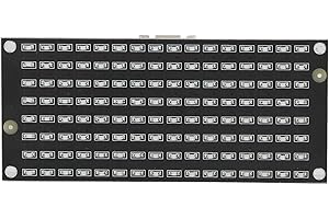 LED Matrix Control Module, Lamp Bead Chip 8X16 Panel 128Pcs LED Beads LED Matrix, Temperature Resistant IC2 Communication LED