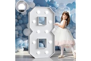 Marquee Numbers 4 Feet Tall Light Up Numbers 8th 18th Birthday Decorations Boy Girl Party Decorations Happy Birthday Balloons