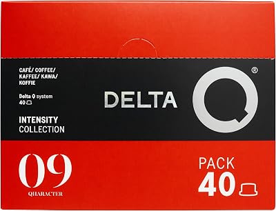 Delta Q Qharacter 40 Capsules de Café, Intensité 9