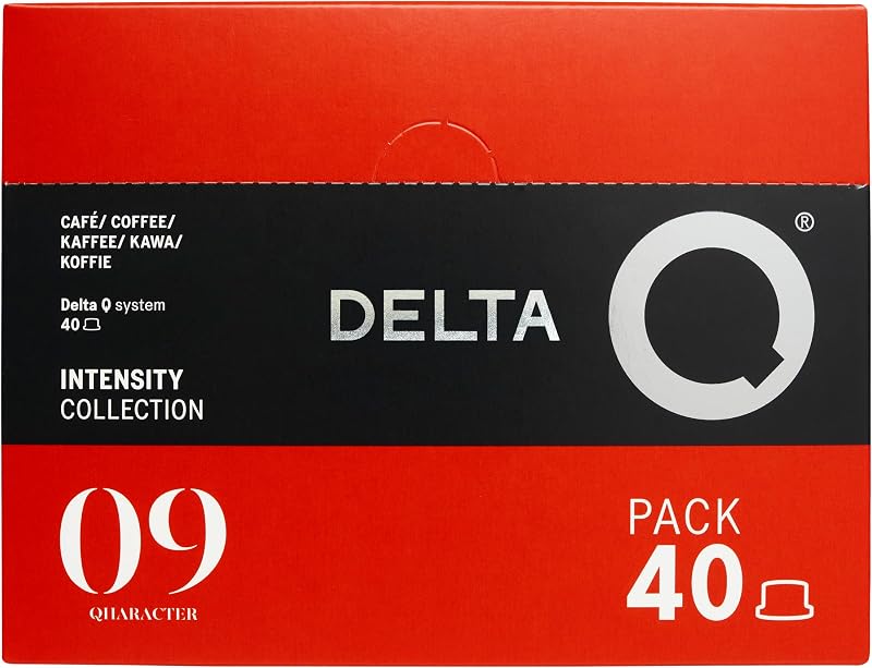 Delta Q Qharacter 40 Capsules de Café, Intensité 9
