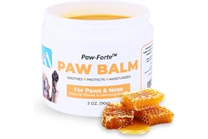 Forticept PAW Balm | Dog Paw Protector from Hot Pavement, Dirt, Salt, Ice and Snow | Soother and Moisturizer for Cracked Dog Paw Pads | Natural Wax Based, Lick Safe 3 oz