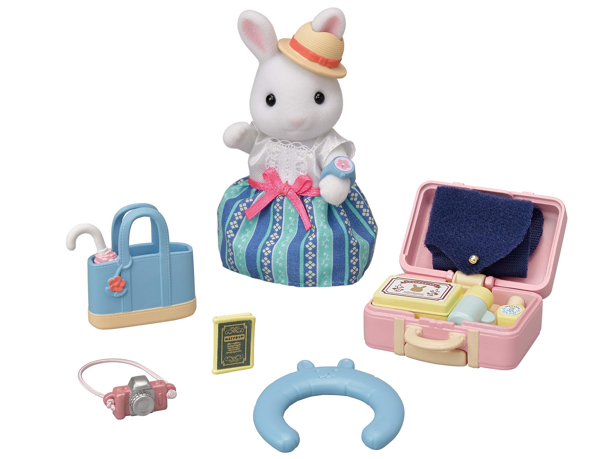 Sylvanian Families Weekend Travel Set -Snow Rabbit Mother-dollhouse plasyset 5641