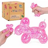 Graphinza Squeeze Toys &ndash; Balloon Dog Squishy Squeeze Toy (Pink, 9cm)