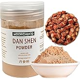 MOORCHOCO Dan Shen Powder Salvia Miltiorrhiza Powder Red Sage Root 丹参粉 120mesh (8.81oz)